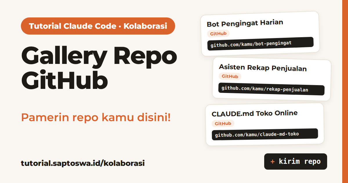 Kolaborasi · Gallery Repo GitHub